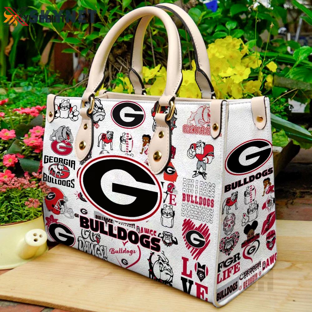 Georgia bulldogs lover leather hand bag gift for women’s day – perfect women s day gift ch 313 Women Leather Hand Bag