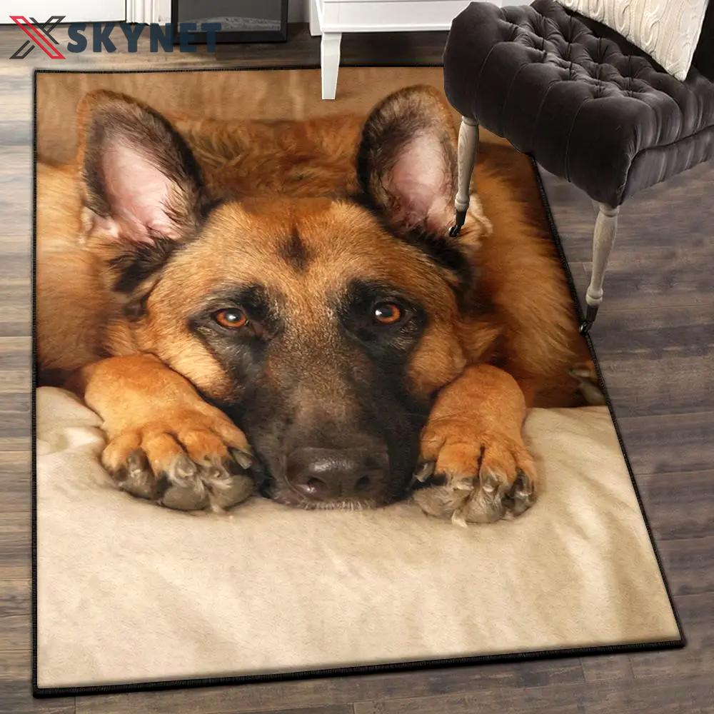 German shepherd dog living room rugs, german shepherd rug Rectangle Rug