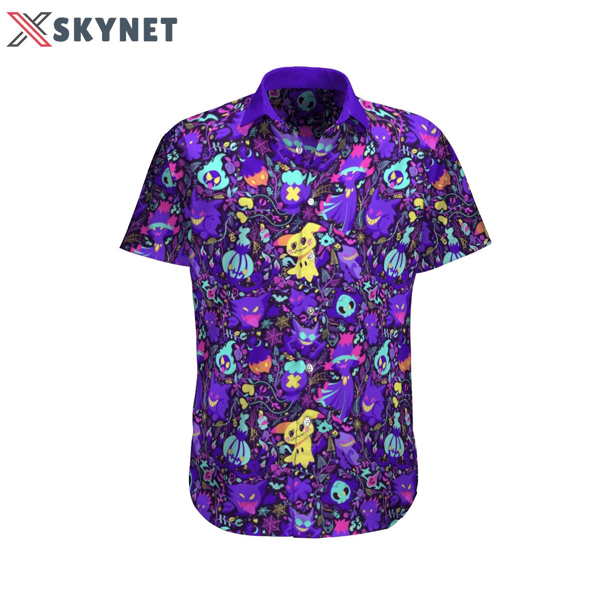 Ghost pokemon summer hawaiian shirt Hawaii Shirt Shorts & Flip Flops