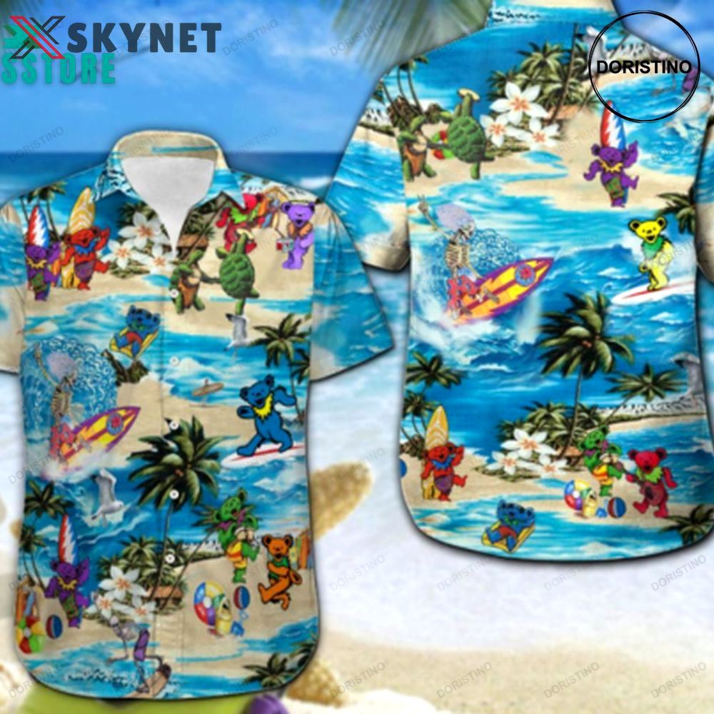 Ghostbusters hawaiian graphic print hawaiian shirt Hawaii Shirt Shorts & Flip Flops