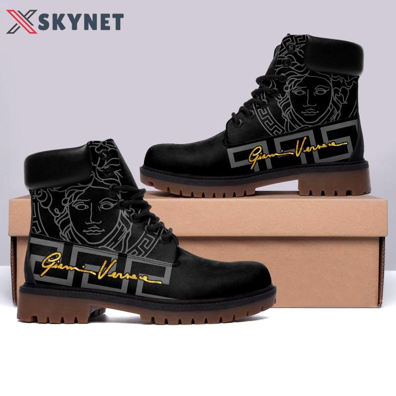 Gianni versace timberland boots form timboots black shoes hot 2023 gifts for men women 2 Timboots Shoes