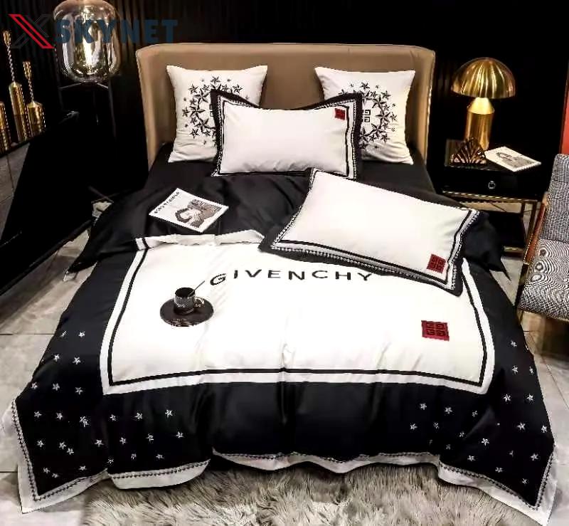 Givenchy luxury brand high-end bedding sets, bedroom decor , thanksgiving decorations for home best luxury bed sets gift thankgivings and christmas Bedding Sets