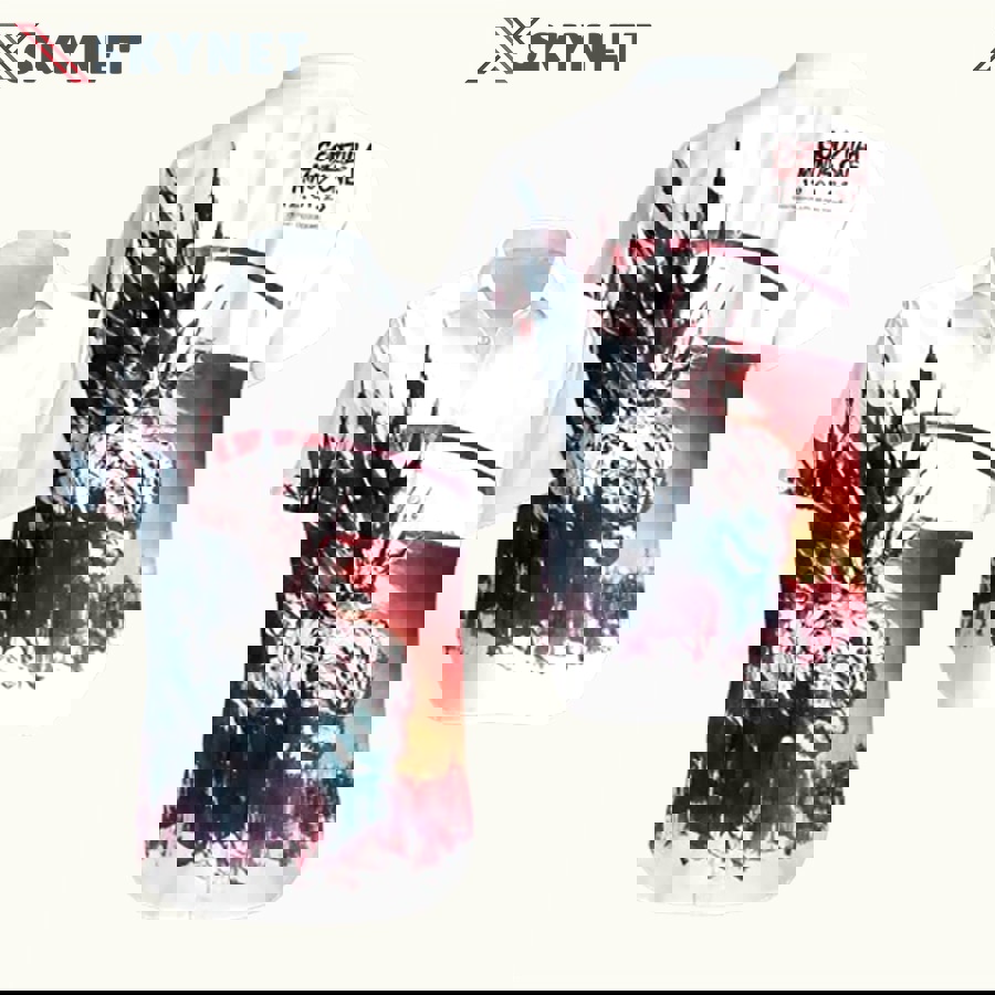 Godzilla minus one us poster hawaiian shirt Hawaii Shirt Shorts & Flip Flops