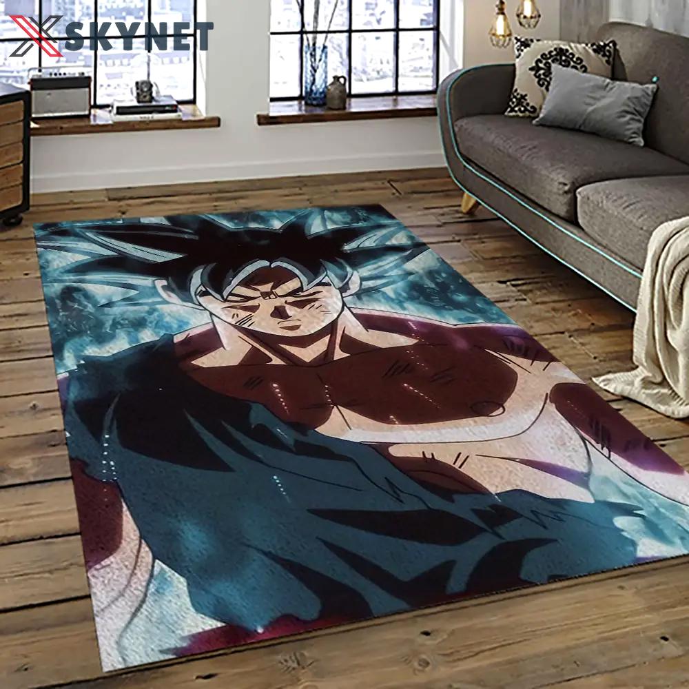 Goku characters cartoon movie carpet rectangle area rug for living room bedroom decor gku2 Rectangle Rug