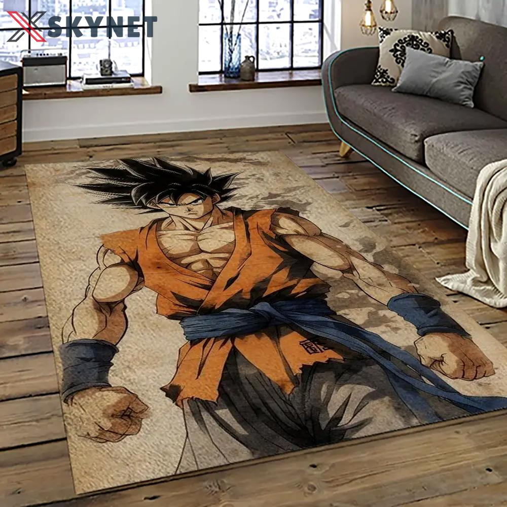 Goku characters cartoon movie carpet rectangle area rug for living room bedroom decor gku33 Rectangle Rug