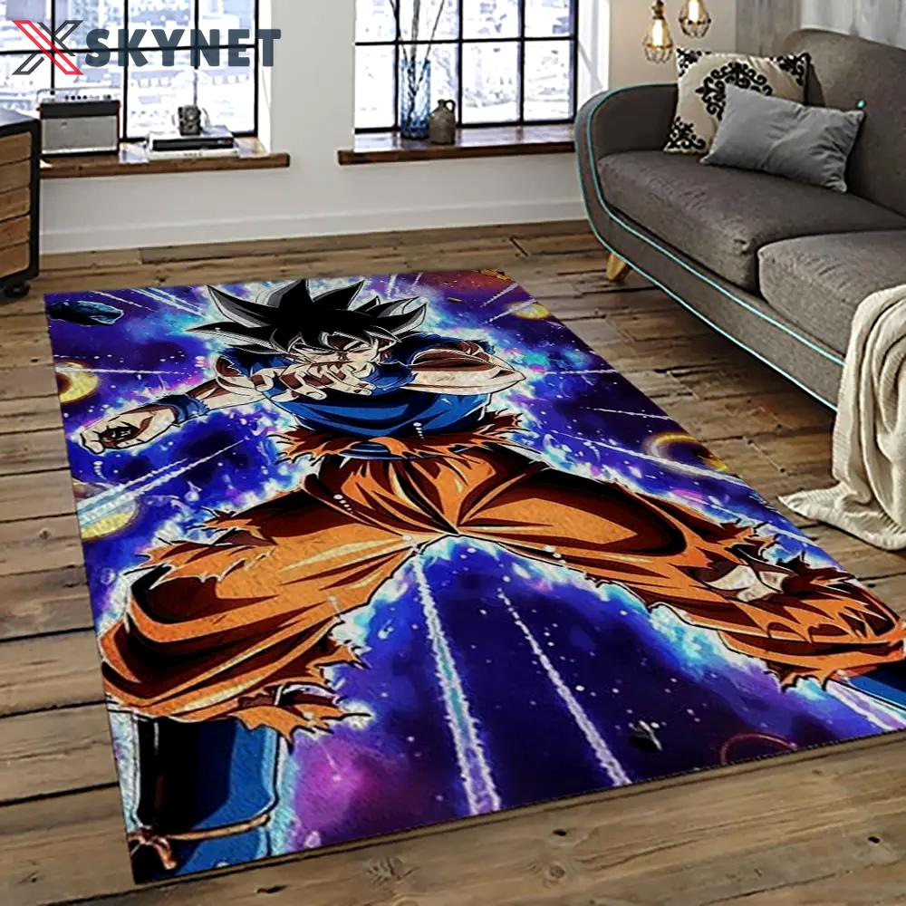 Goku characters cartoon movie carpet rectangle area rug for living room bedroom decor gku4 Rectangle Rug