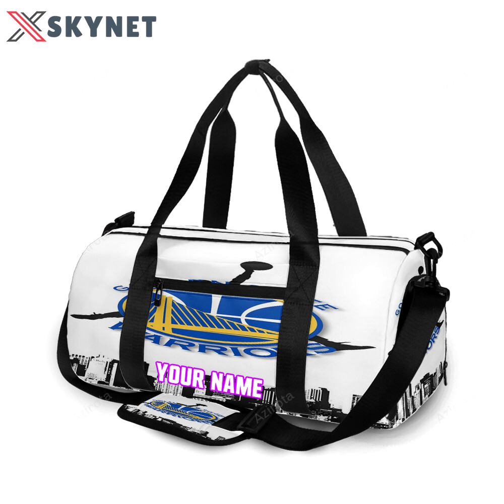 Golden state warriors emblem city personalized name travel bag gym bag 2114 Travel Bag