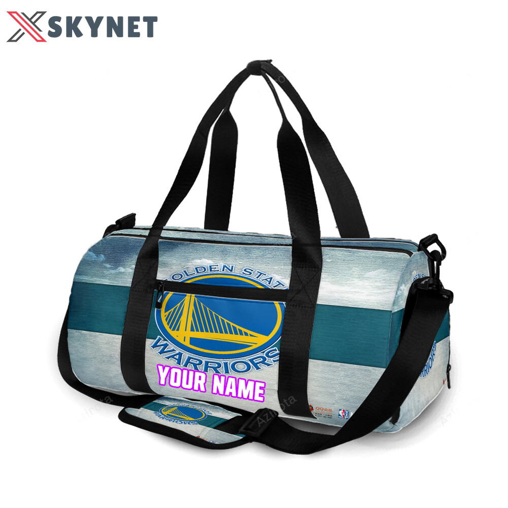 Golden state warriors emblem texture16 personalized name travel bag gym bag 1289 Travel Bag