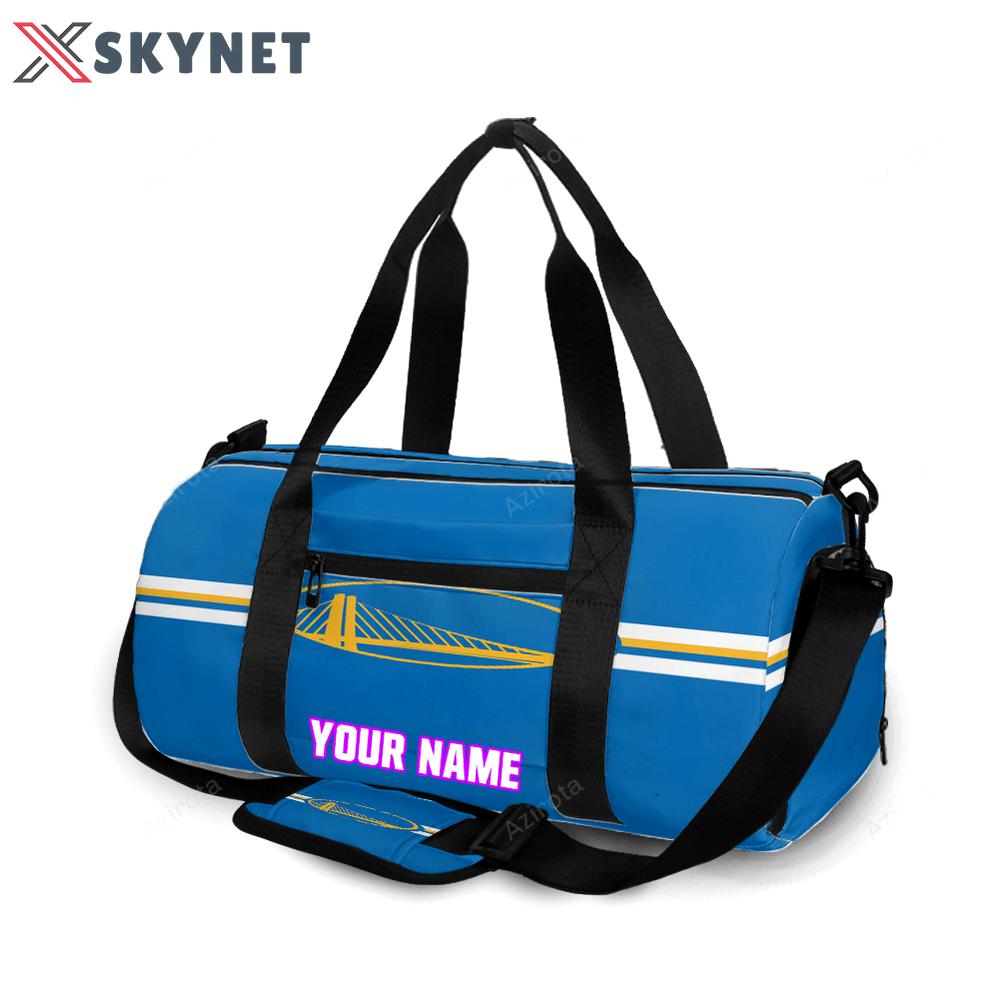 Golden state warriors emblem texture8 personalized name travel bag gym bag 1215 Travel Bag