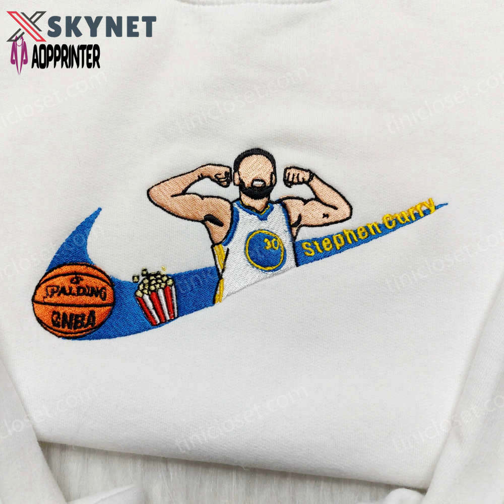 Golden state warriors stephen curry embroidery sweatshirt – nike custom hoodie for fans Embroidered Shirt