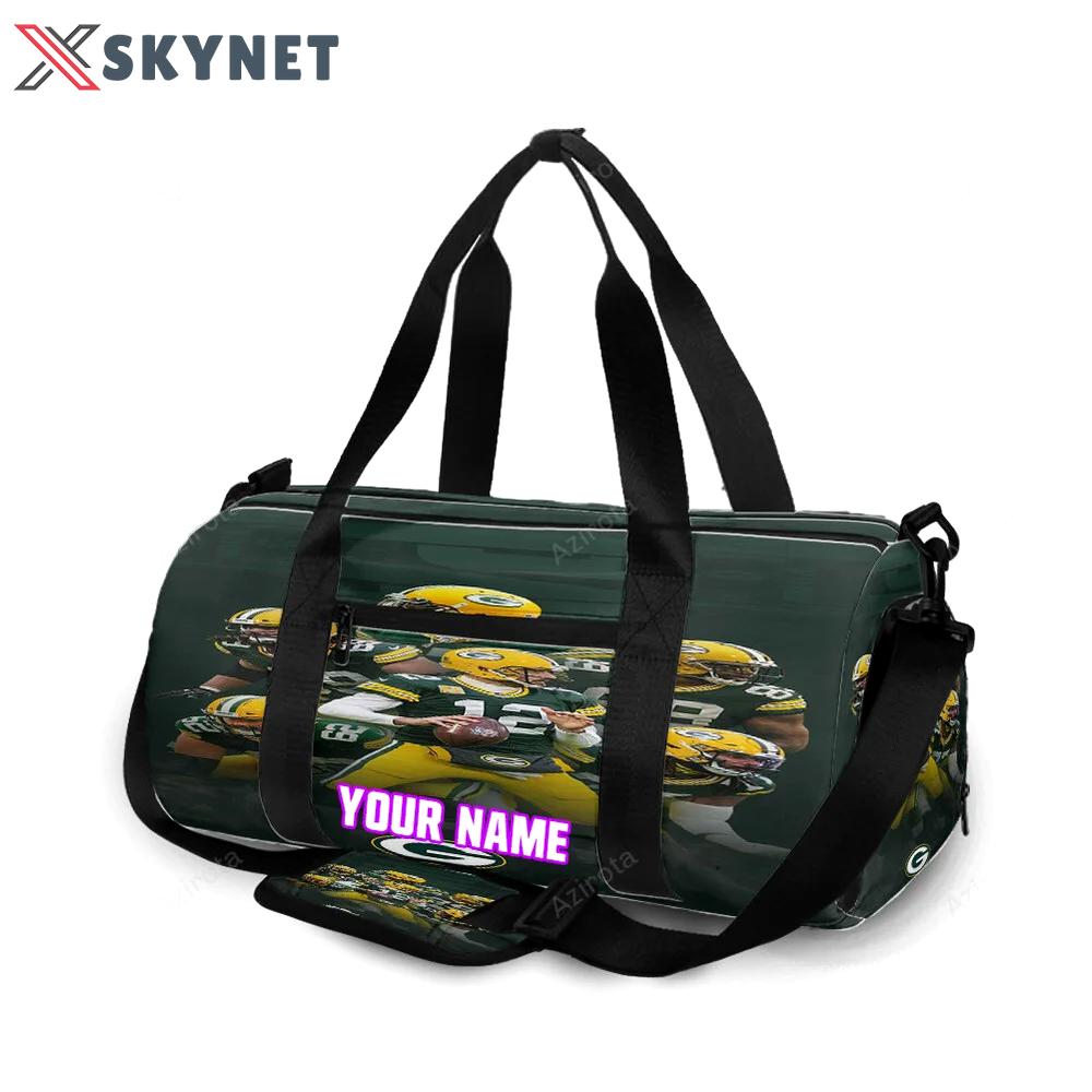 Green bay packers player team v10 personalized name travel bag gym bag 60 Travel Bag