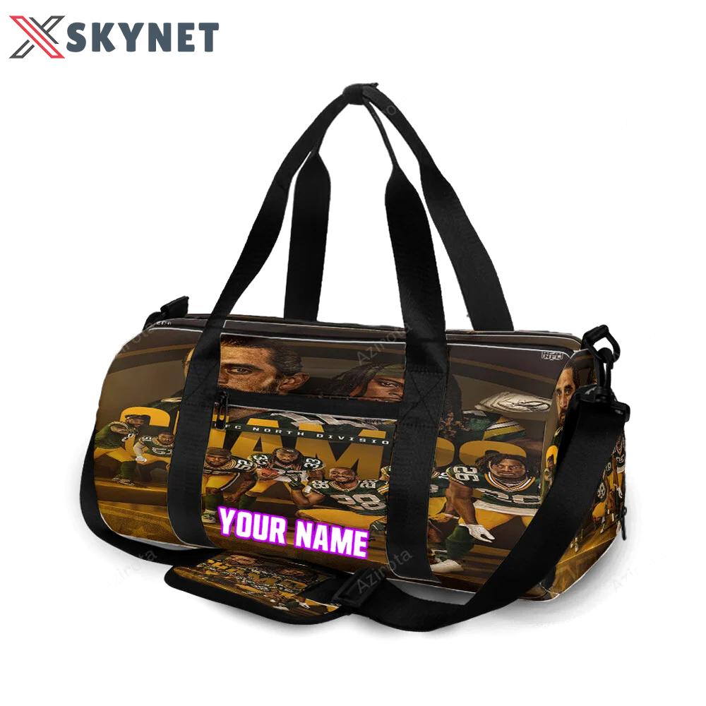 Green bay packers player team v7 personalized name travel bag gym bag 595 Travel Bag
