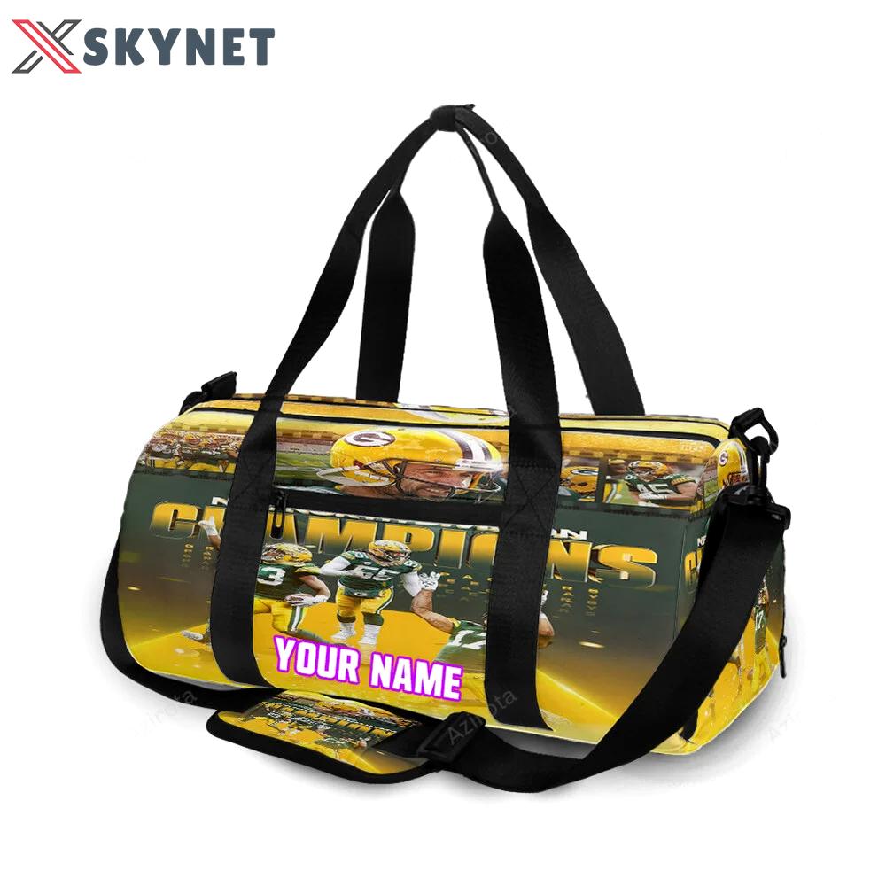 Green bay packers player team v8 personalized name travel bag gym bag 752 Travel Bag