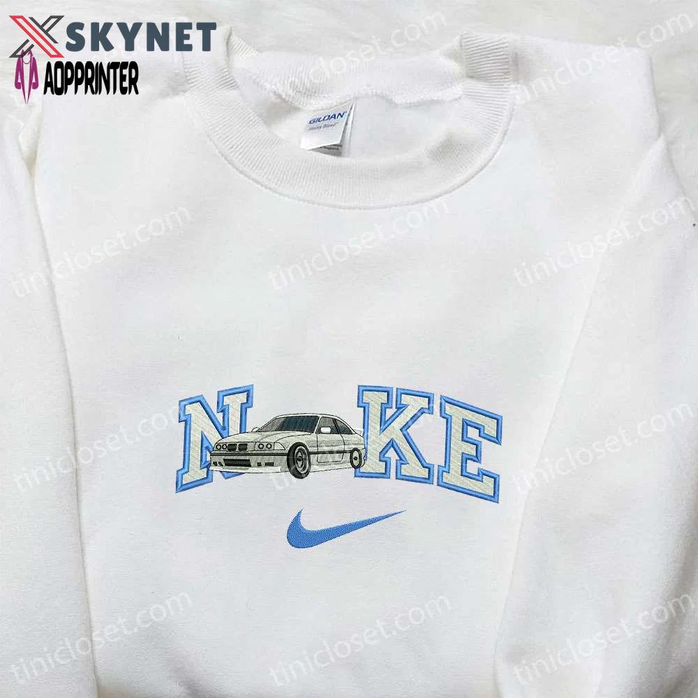 Grey car x nike embroidered shirt & transportations hoodie: best gift ideas Embroidered Shirt
