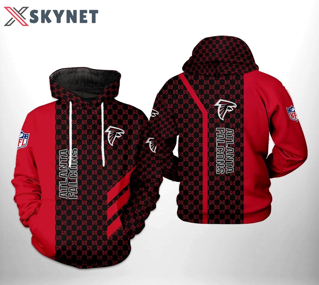 Gucci atlanta falcons nfl fashion luxury brand premium hoodie for fan Hoodie 3D