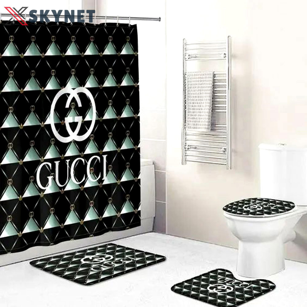 Gucci bath mat hypebeast luxury fashion brand bathroom sets home decor Bathroom Set