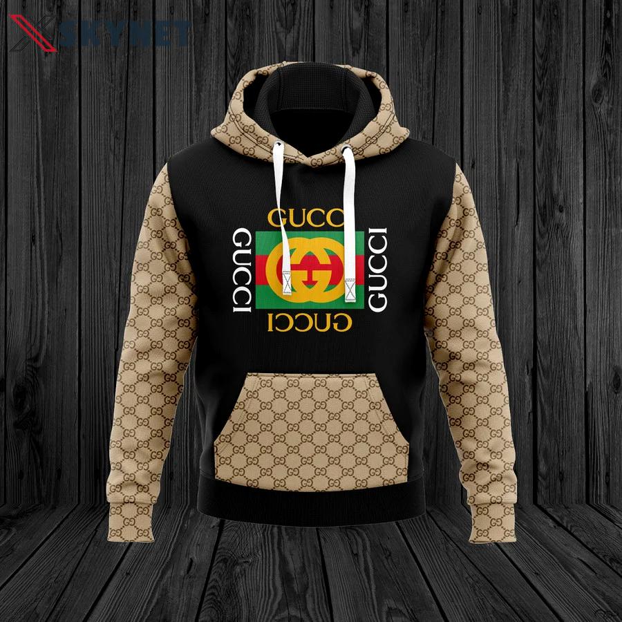 Gucci black beige luxury brand premium hoodie for men women Hoodie 3D