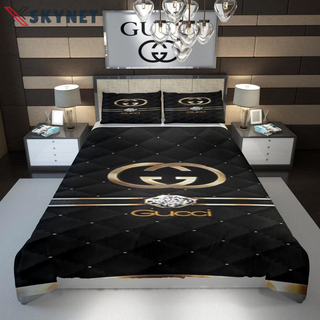 Gucci diamond fashion luxury brand bedding set home decor Bedding Sets