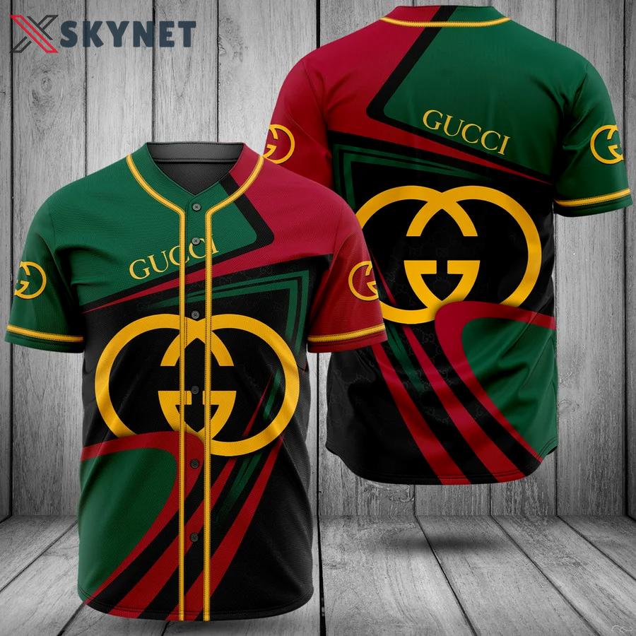 Gucci green baseball jersey shirt luxury clothing clothes sport for men women hot 2023 Baseball Jersey Shirt