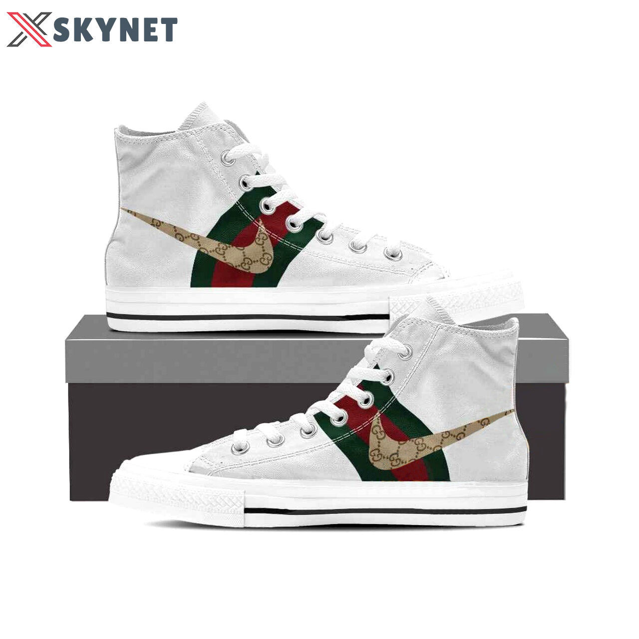 Gucci nike high top canvas shoes sneakers hot best gifts for men women hot 2023 High Top Canvas Shoes