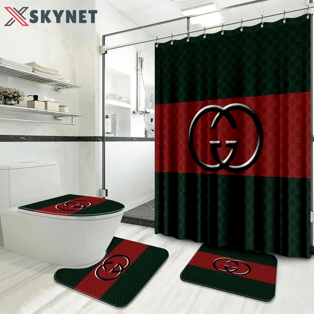 Gucci red green fashion limited luxury brand bathroom set home decor Bathroom Set
