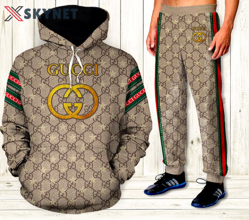 Gucci unisex sweatpant trouser with pocket sports clothing new hot 2023 17 Hoodie Long Pants 3D Set