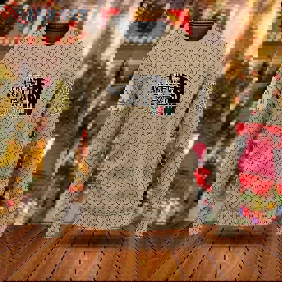 Gucci x the north face luxury ugly christmas sweater ucs1049 Christmas Ugly Sweater