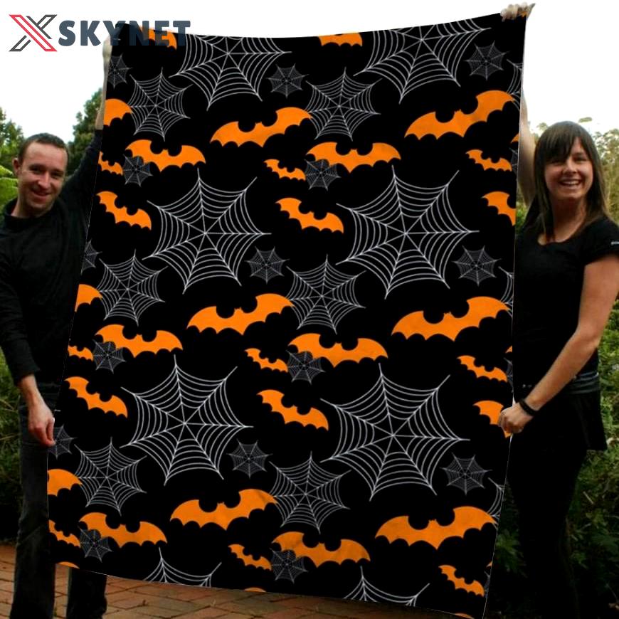Halloween decorations spiderweb bat halloween gift fleece blanket – quilt blanket fleece blanket, blanket sofa bed, 3d blanket Quilt Blanket