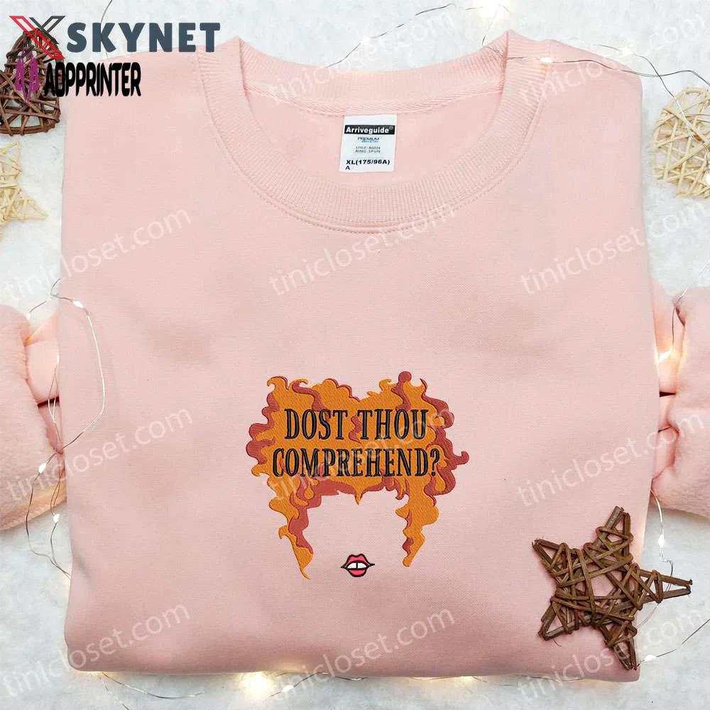 Halloween winifred sanderson embroidered shirt: disney s best gift for halloween lovers Embroidered Shirt