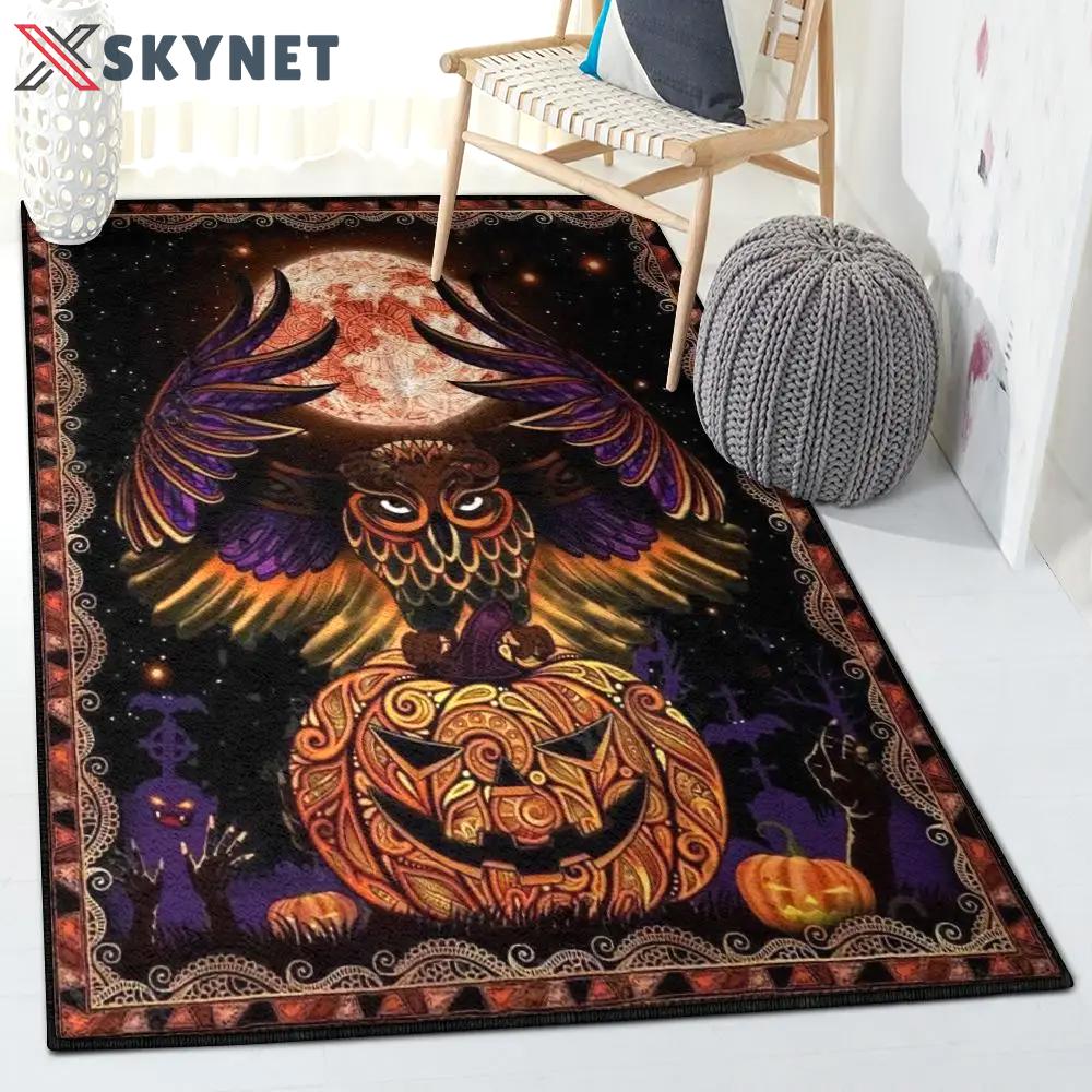 Halloween witch carpets for living room, halloween rug Rectangle Rug