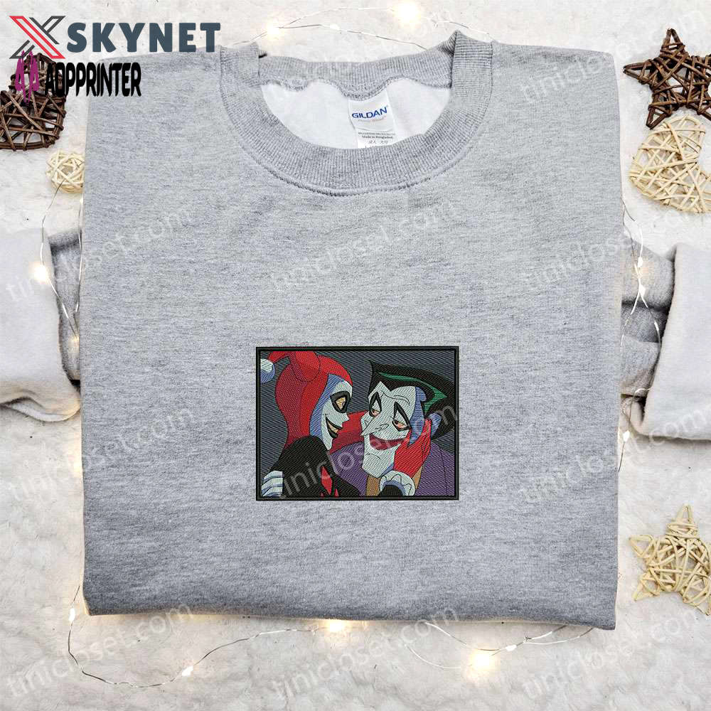 Harley quinn halloween embroidered shirt: best gift for halloween lovers Embroidered Shirt