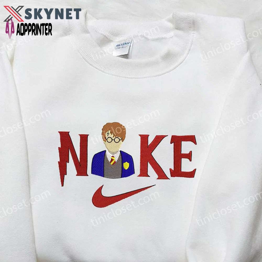 Harry potter x nike embroidered shirt: movie-inspired nike shirt for fans Embroidered Shirt