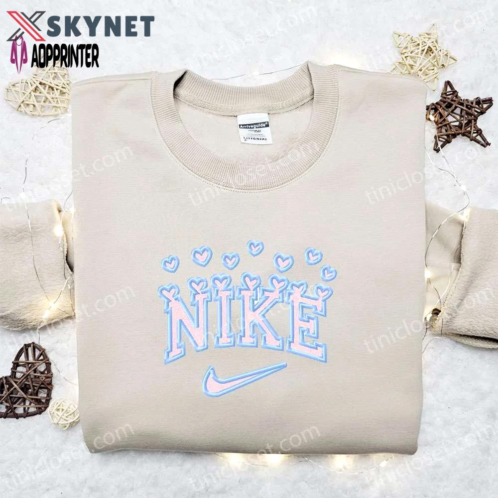 Hearts x nike embroidered tshirt – best valentine s day gift idea Embroidered Shirt