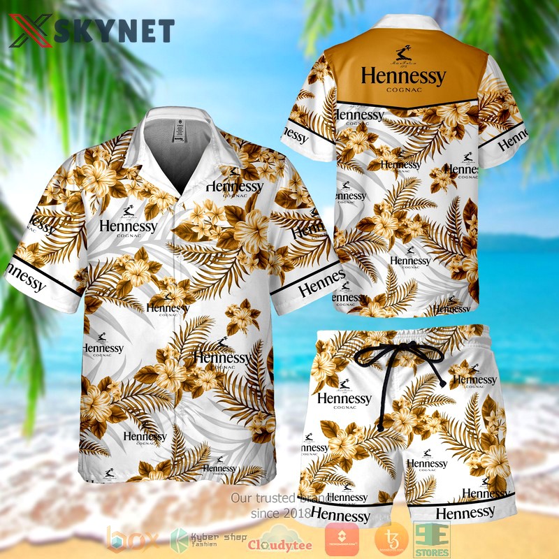 Hennessy cognac hawaiian shirt Hawaii Shirt Shorts & Flip Flops