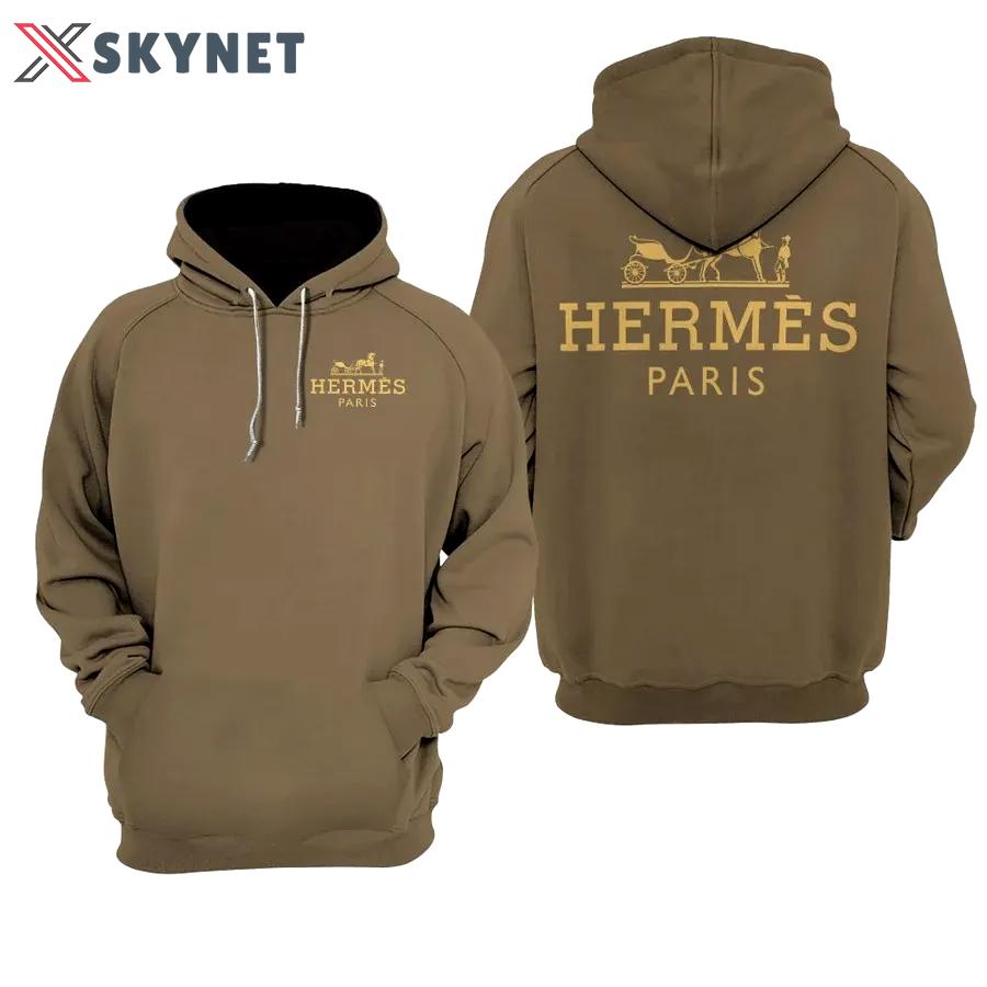 Hermes luxury unisex hoodie luxury brand outfit for men women Hoodie 3D