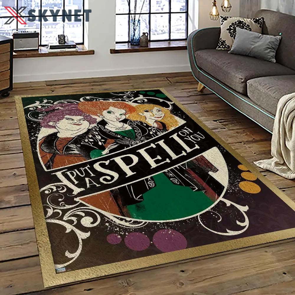 Hocus pocus supernatural comedy film movie carpet area rug home decor halloween gift best present for friends hps19 Rectangle Rug