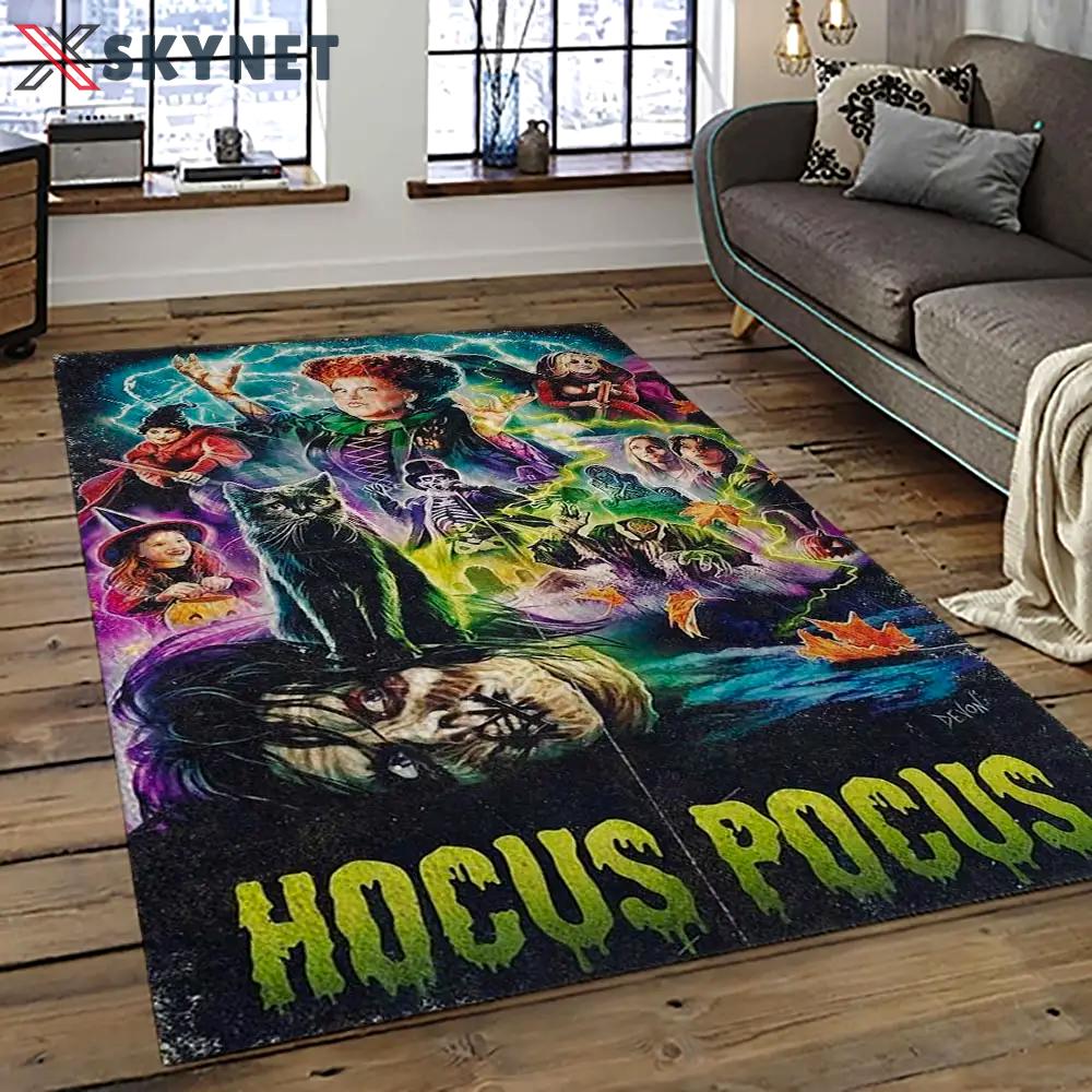 Hocus pocus supernatural comedy film movie carpet area rug home decor halloween gift best present for friends hps39 Rectangle Rug