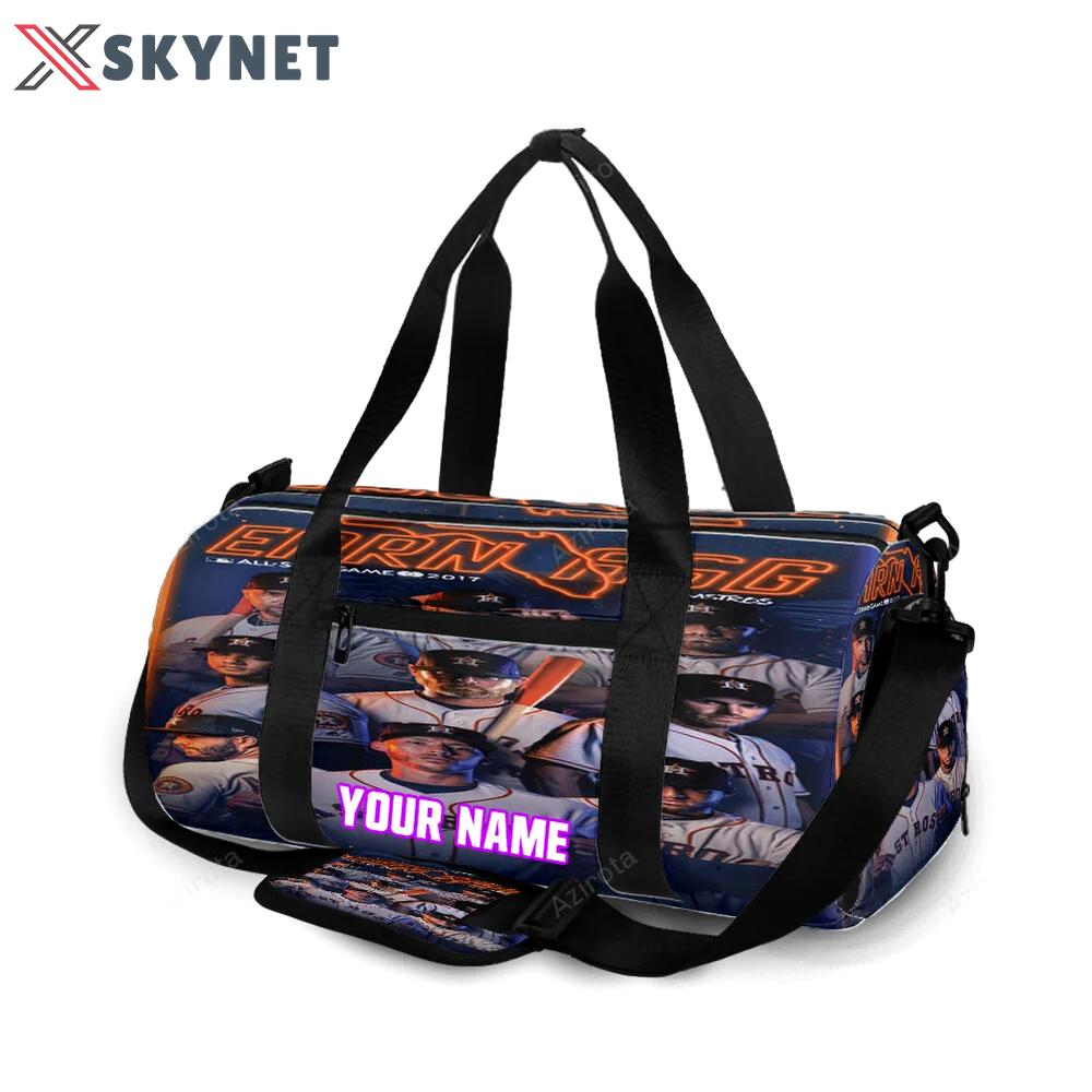 Houston astros team v2 personalized name travel bag gym bag 126 Travel Bag