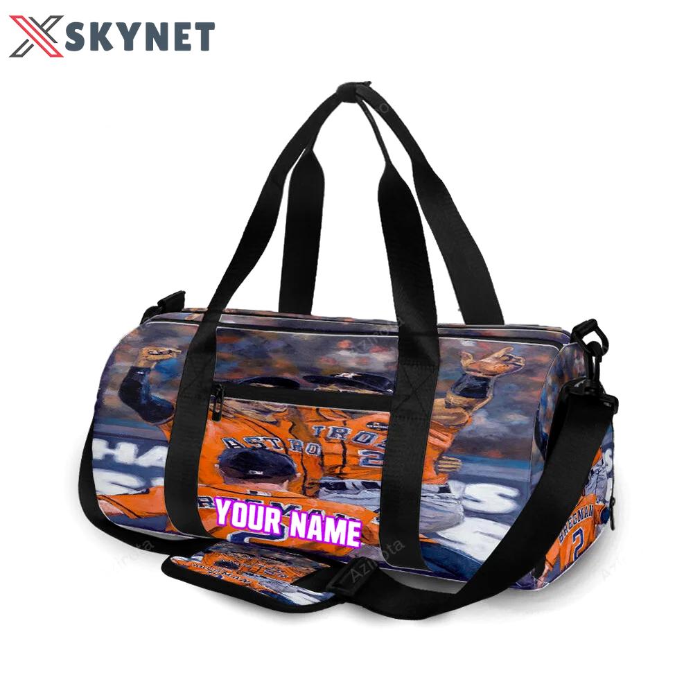 Houston astros team winning personalized name travel bag gym bag 2146 Travel Bag