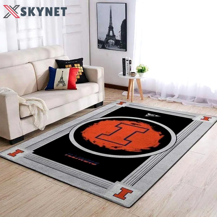 Illinois fighting illinirug ncaa carpet rug living room 20030353 1 Rectangle Rug