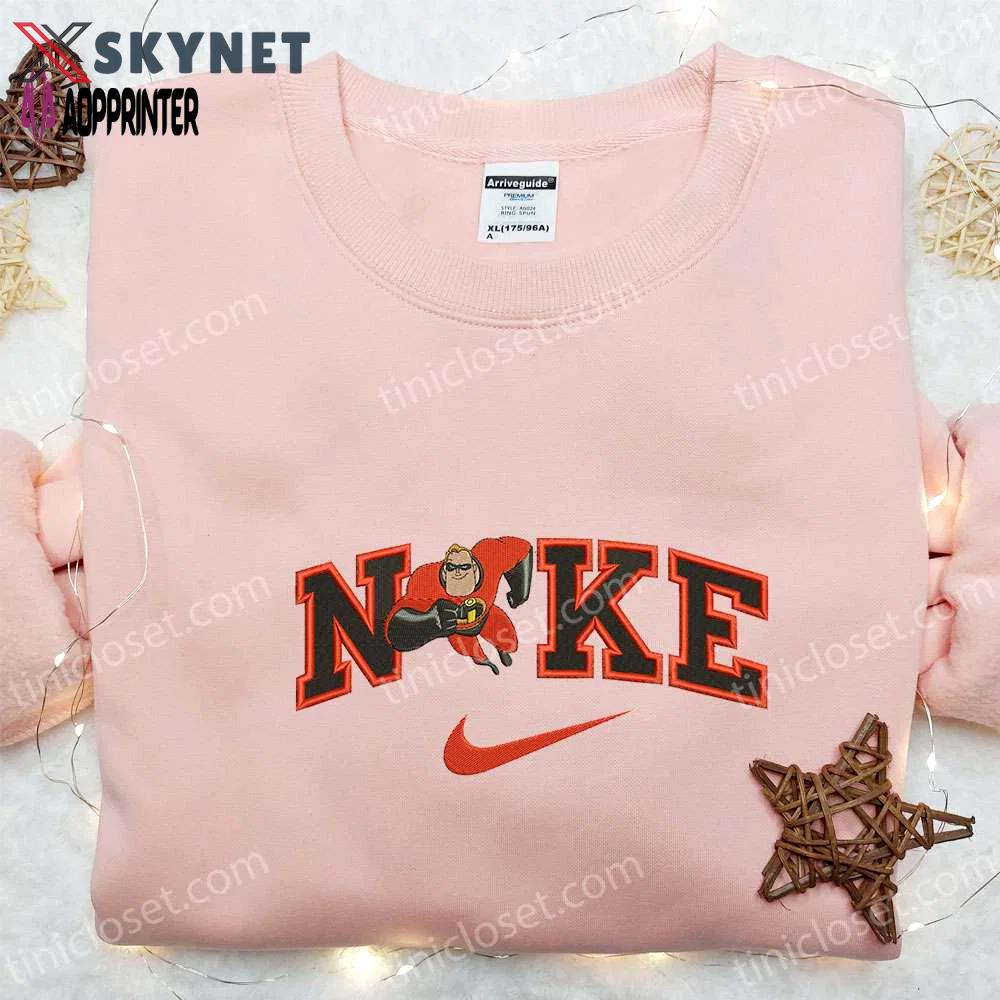 Incredible nike inspired cartoon embroidered shirt by bob parr Embroidered Shirt