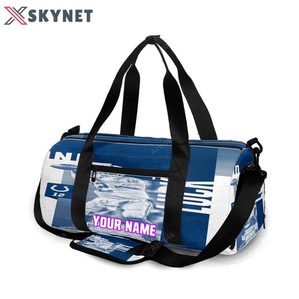 Indianapolis colts andrew luck2 personalized name travel bag gym bag 9 Travel Bag