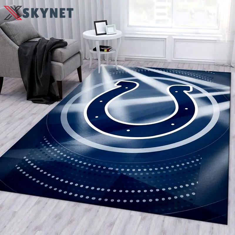 Indianapolis colts nfl 20 living room and bed room rug rug regtangle carpet Rectangle Rug