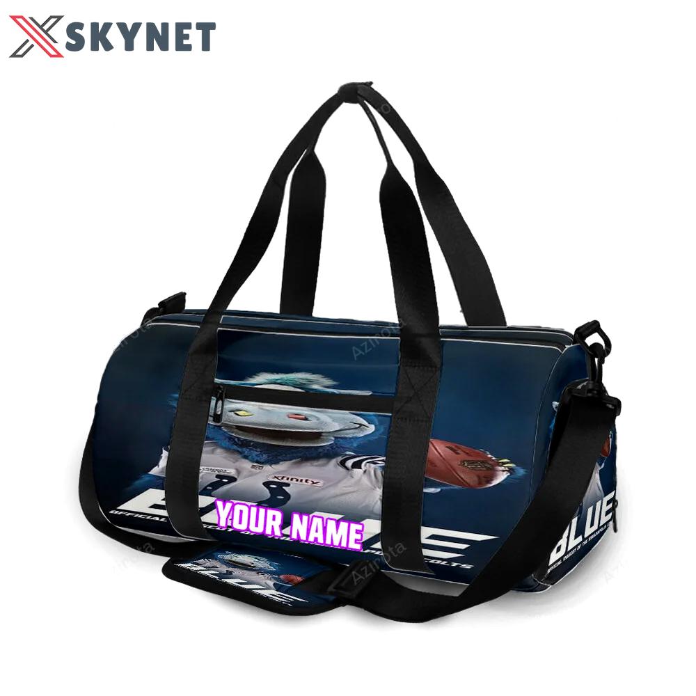 Indianapolis colts official mascot personalized name travel bag gym bag 1824 Travel Bag