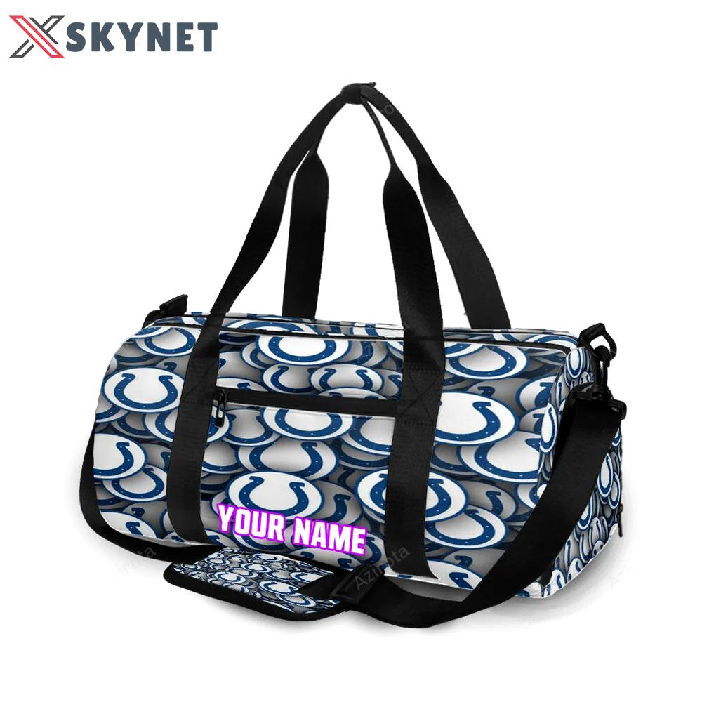 Indianapolis colts2 personalized name travel bag gym bag 763 Travel Bag