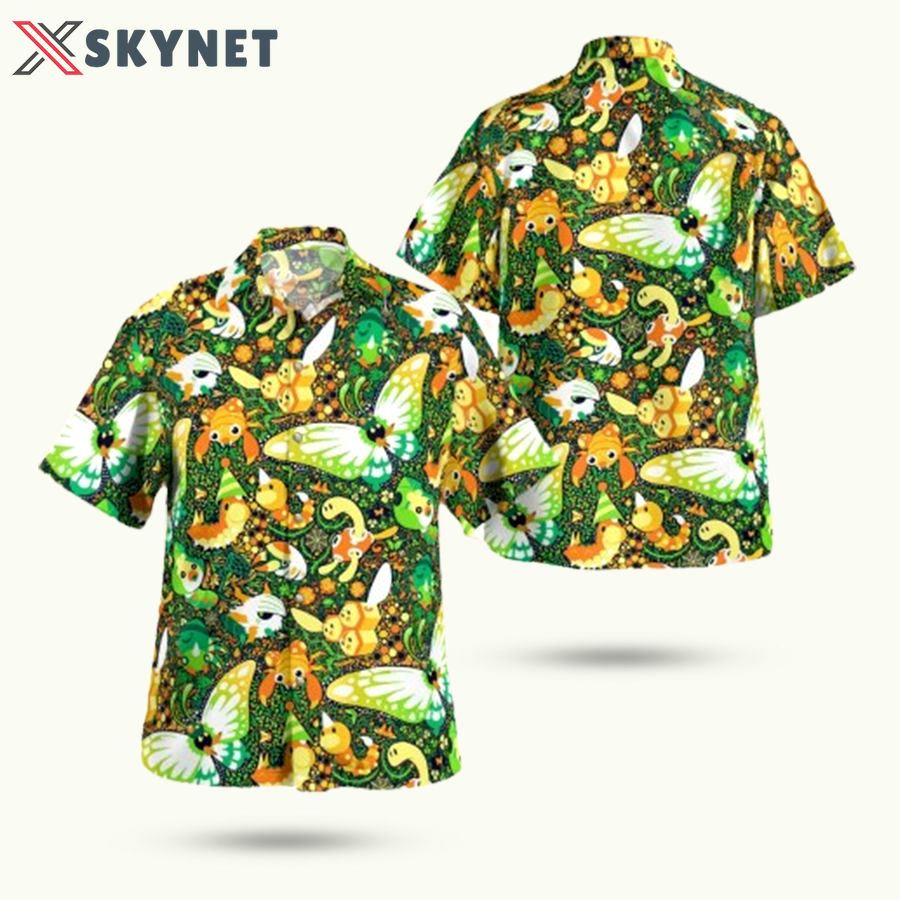 Insect system pokemon hawaiian shirt Hawaii Shirt Shorts & Flip Flops