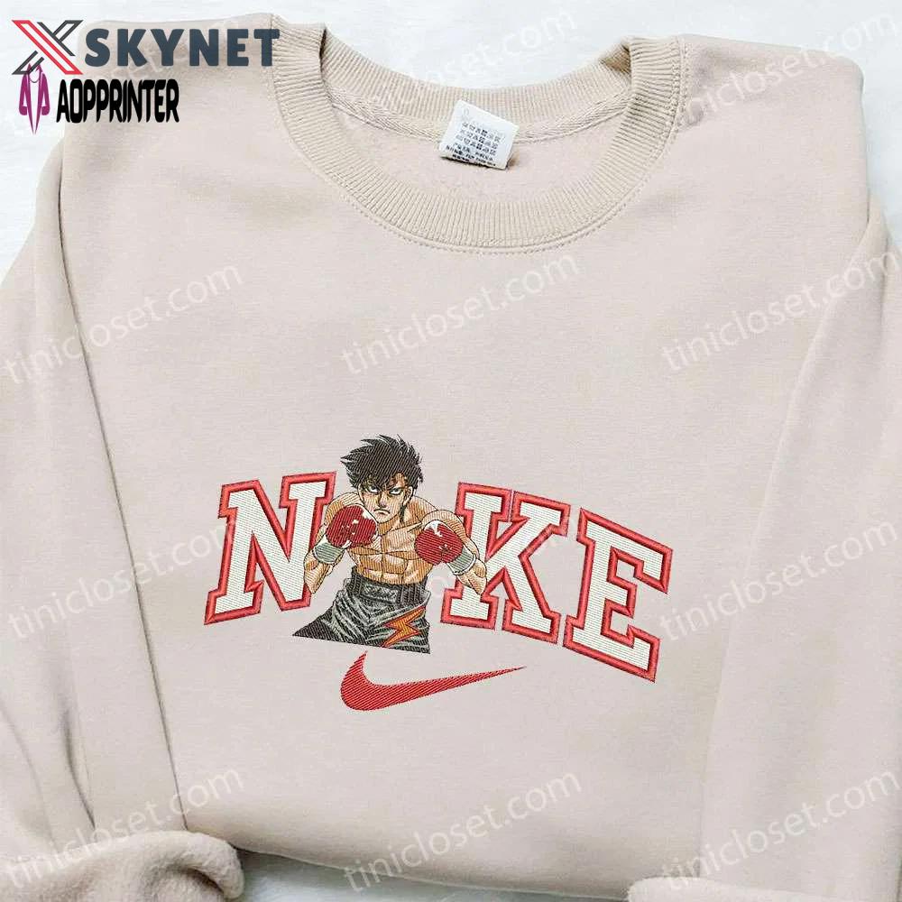 Ippo makunouchi x nike anime embroidered shirt – hajime no ippo inspired nike collaboration Embroidered Shirt