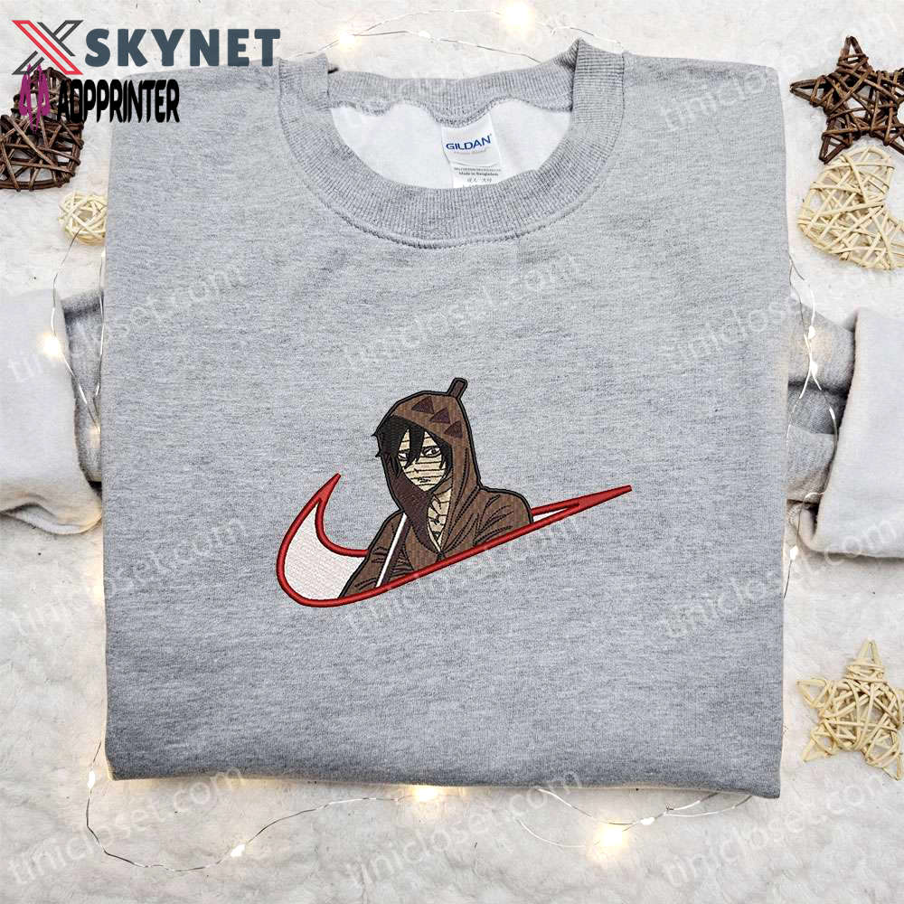 Isaac foster x swoosh anime shirt angels of death sweatshirt & custom hoodie – embroidered apparel Embroidered Shirt