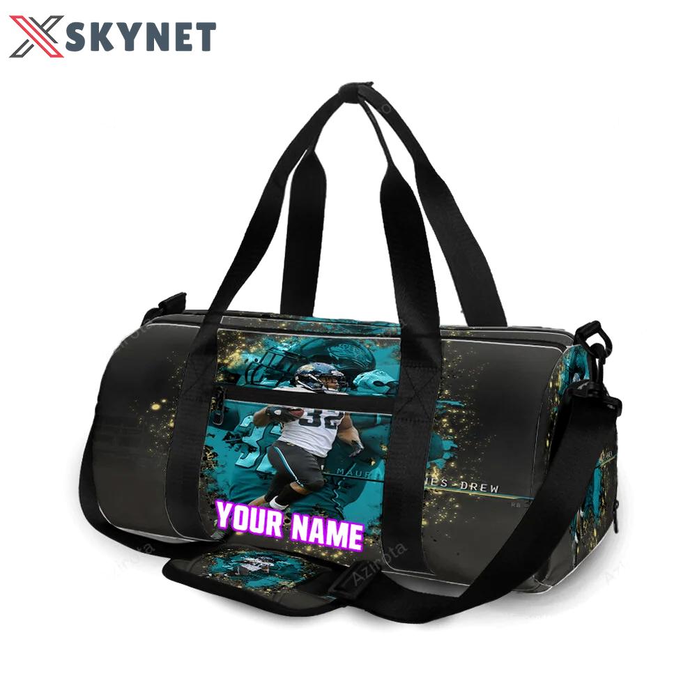 Jacksonville jaguars maurice john drew 32 personalized name travel bag gym bag 1987 Travel Bag
