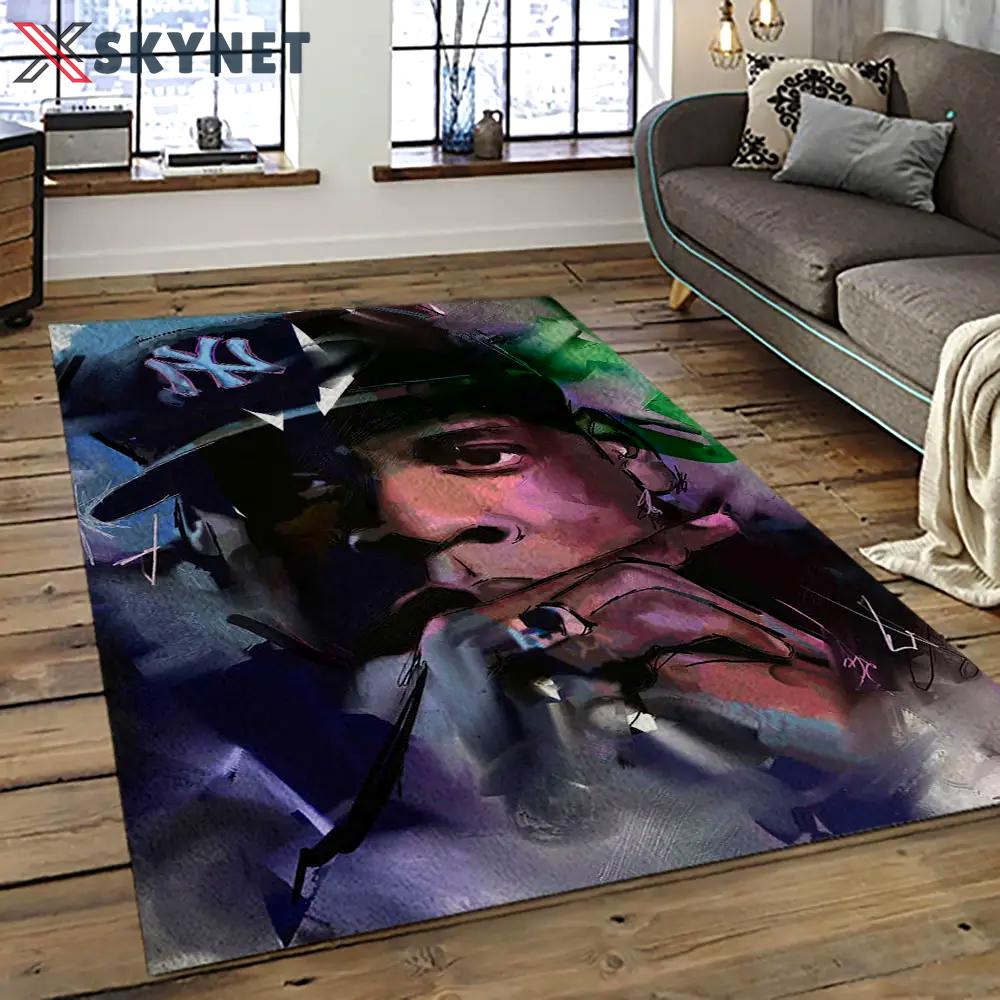 Jay-z rapper hiphop music retangle carpet area rug home decor best gift for fan and friends jz13 Rectangle Rug